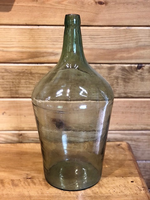 green glass bottle