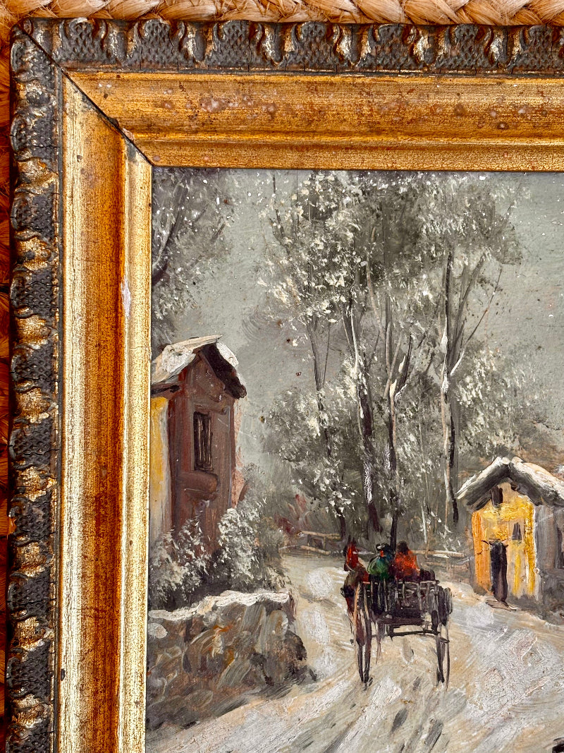 Italian 19th Century Signed Oil Painting