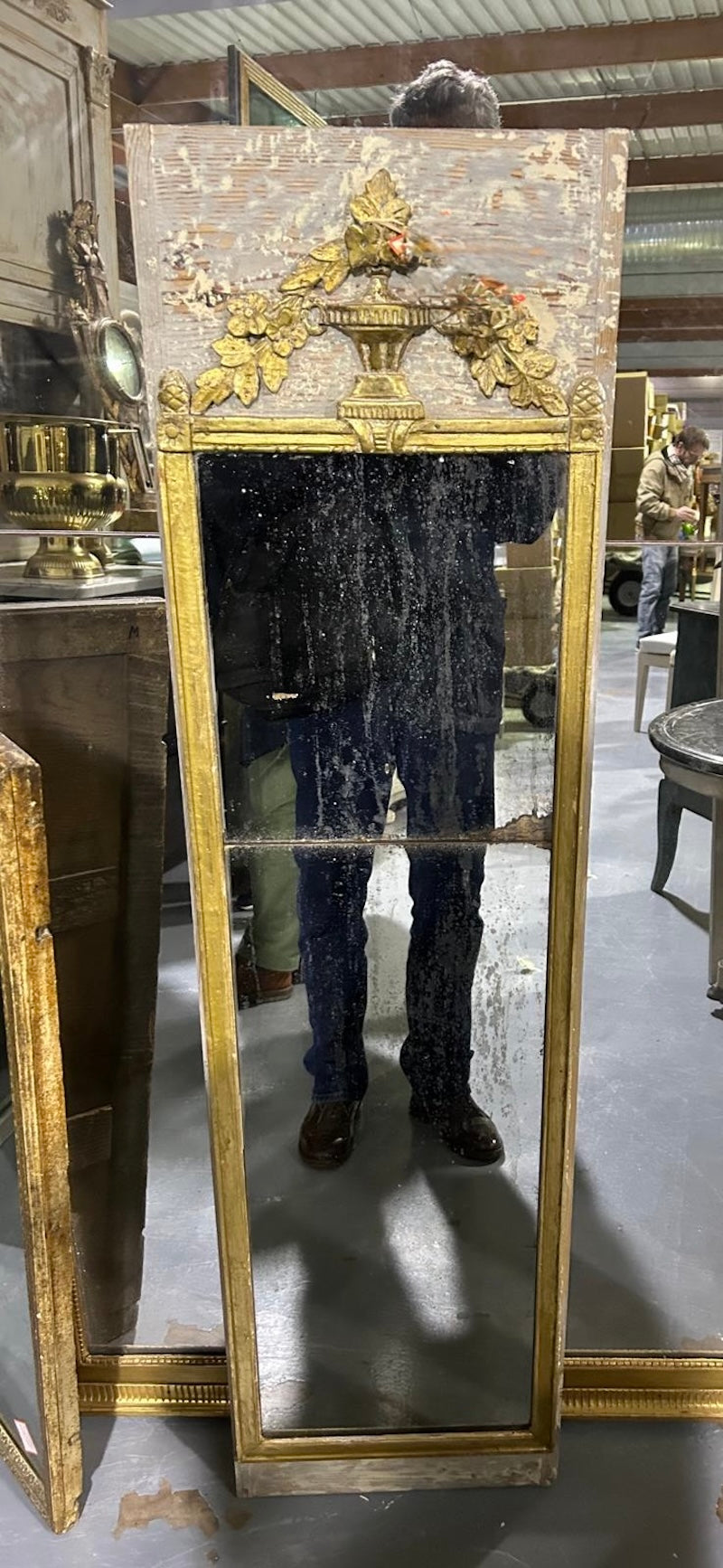 Antique French Trumeau Louis XVI