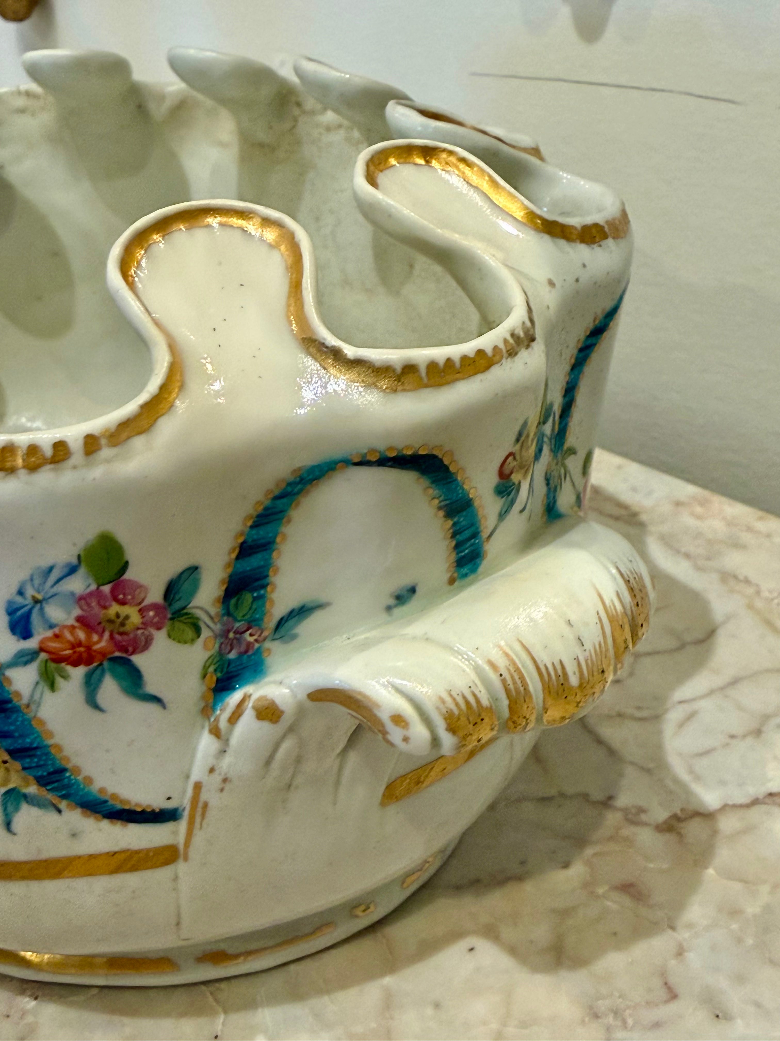 Antique Paris Porcelain Seau Crenele, Late 18th C.