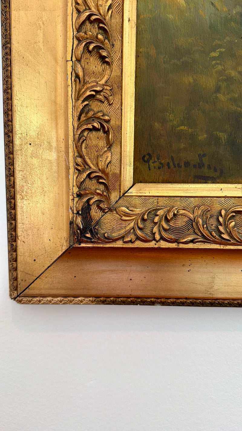 Pair of Paintings by Belgian Artist