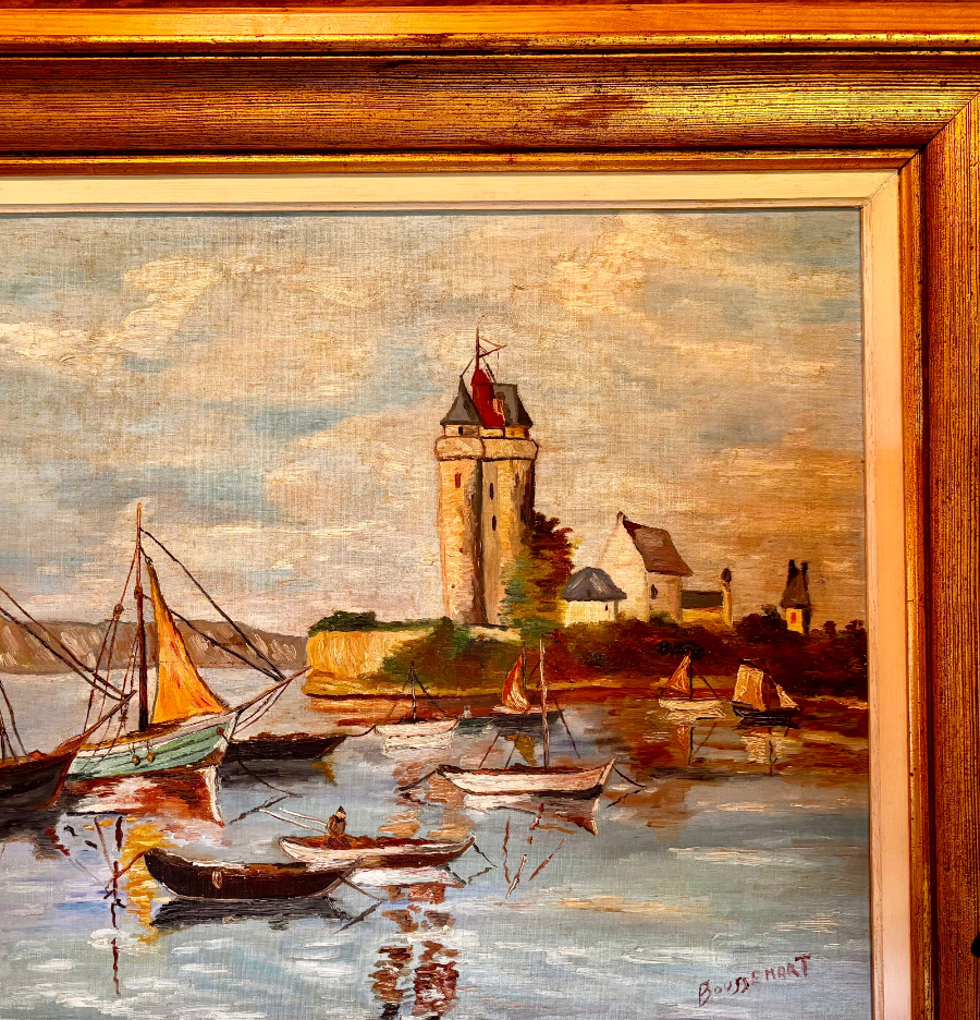 Antique French Painting, Signed