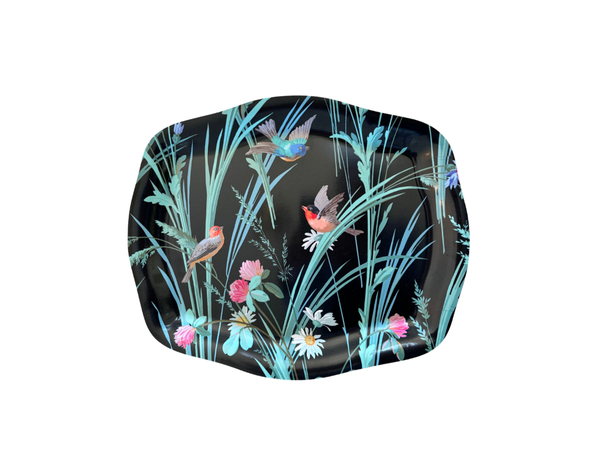 Black French Garden Rococo Tray