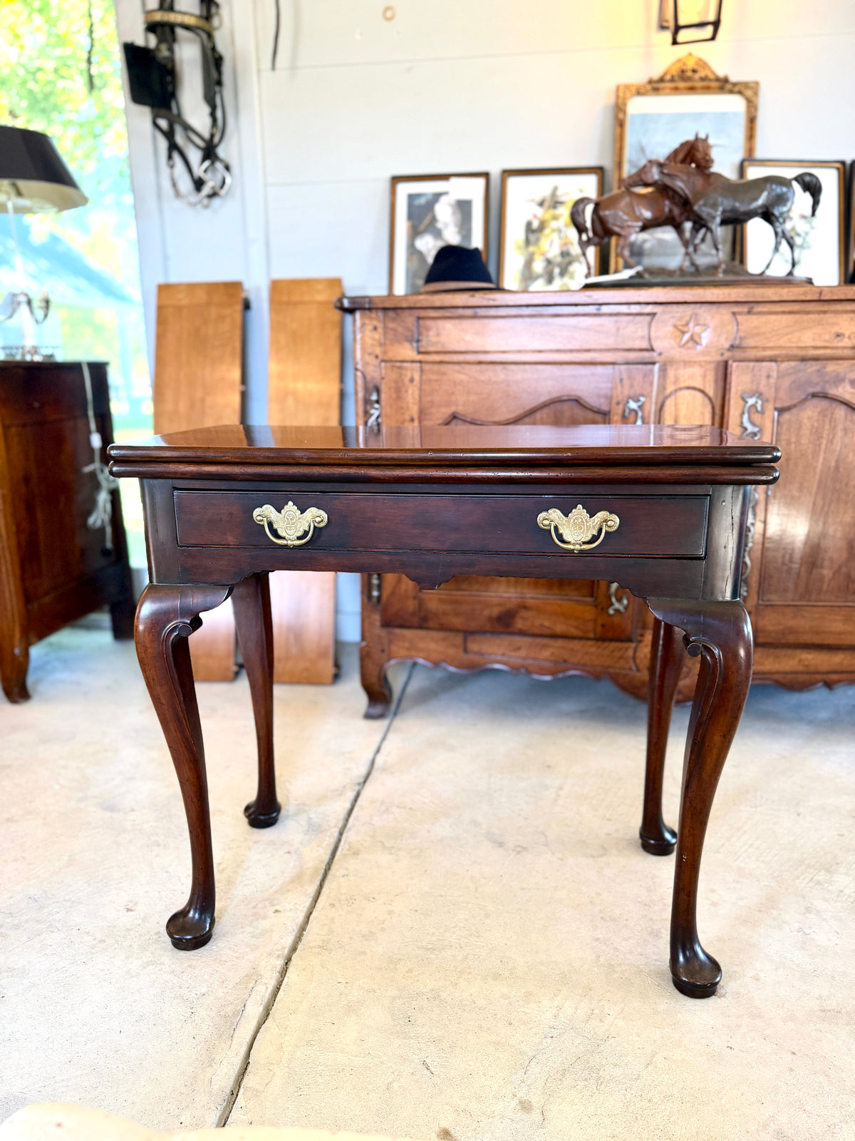 Antique George III Style Mahogany Side Table
