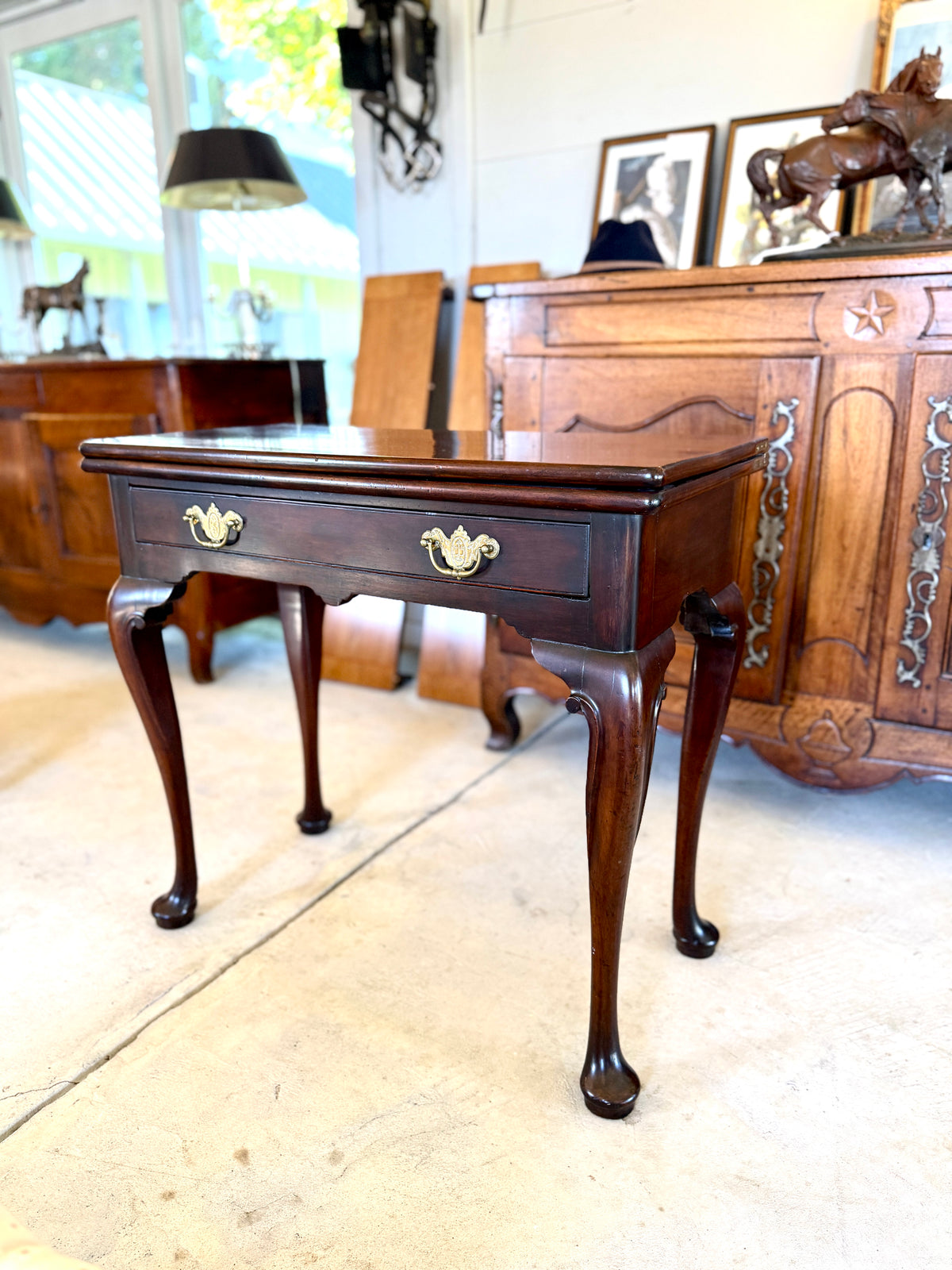 Antique George III Style Mahogany Side Table