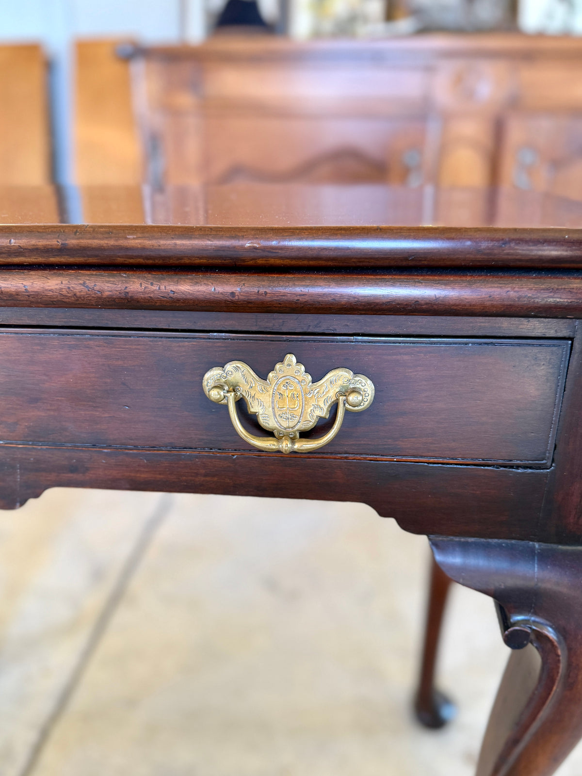 Antique George III Style Mahogany Side Table