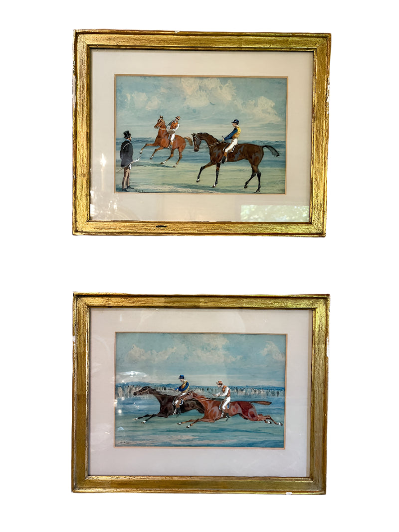 Framed and signed Alken Watercolors
