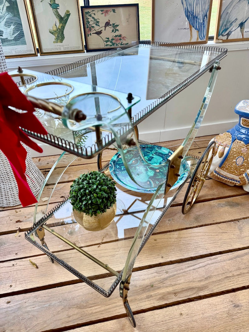 Italian 1950s Bar Cart "Fontanarte"