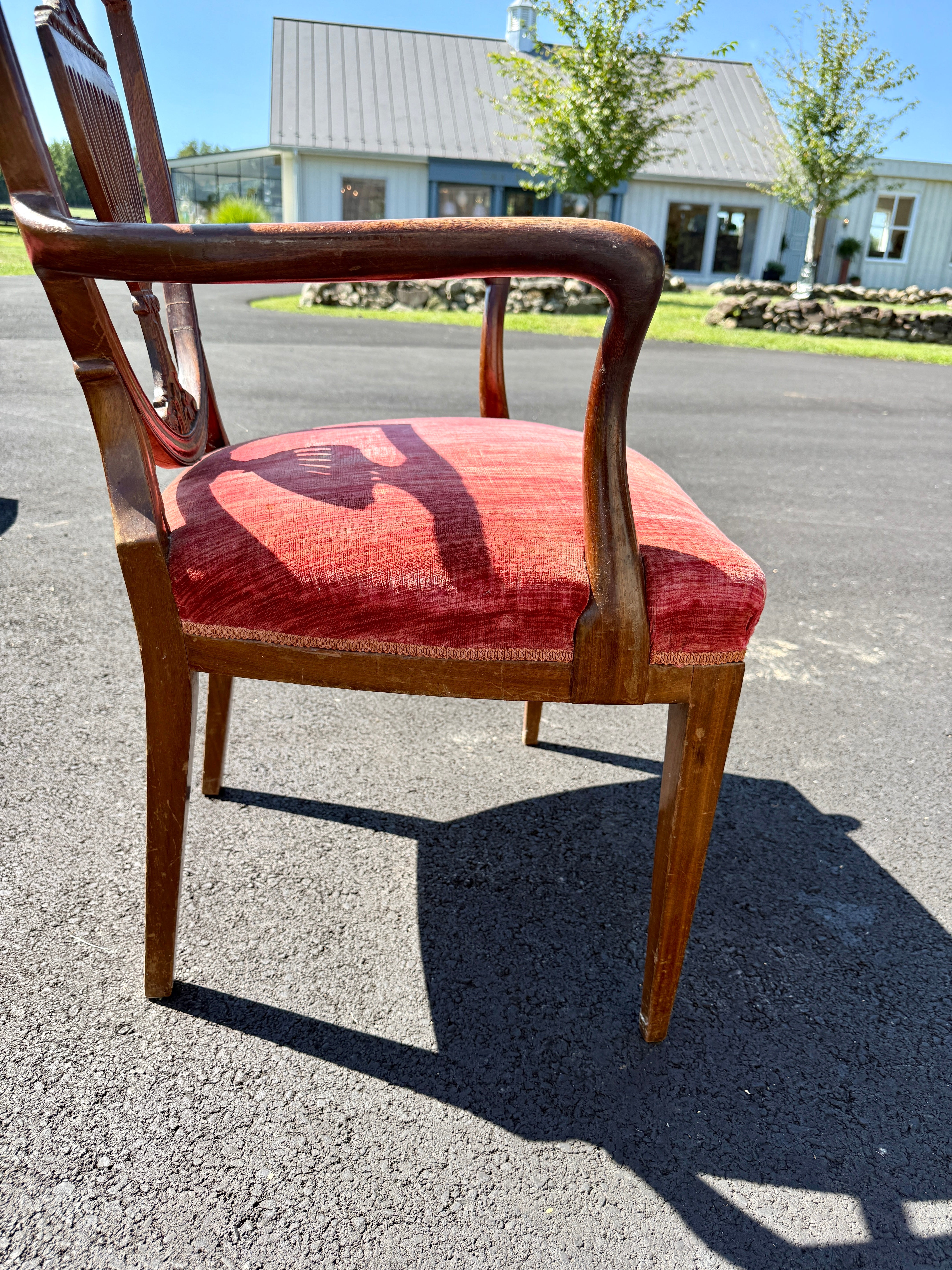 Antique English Dining Chairs Hepplewhite Style