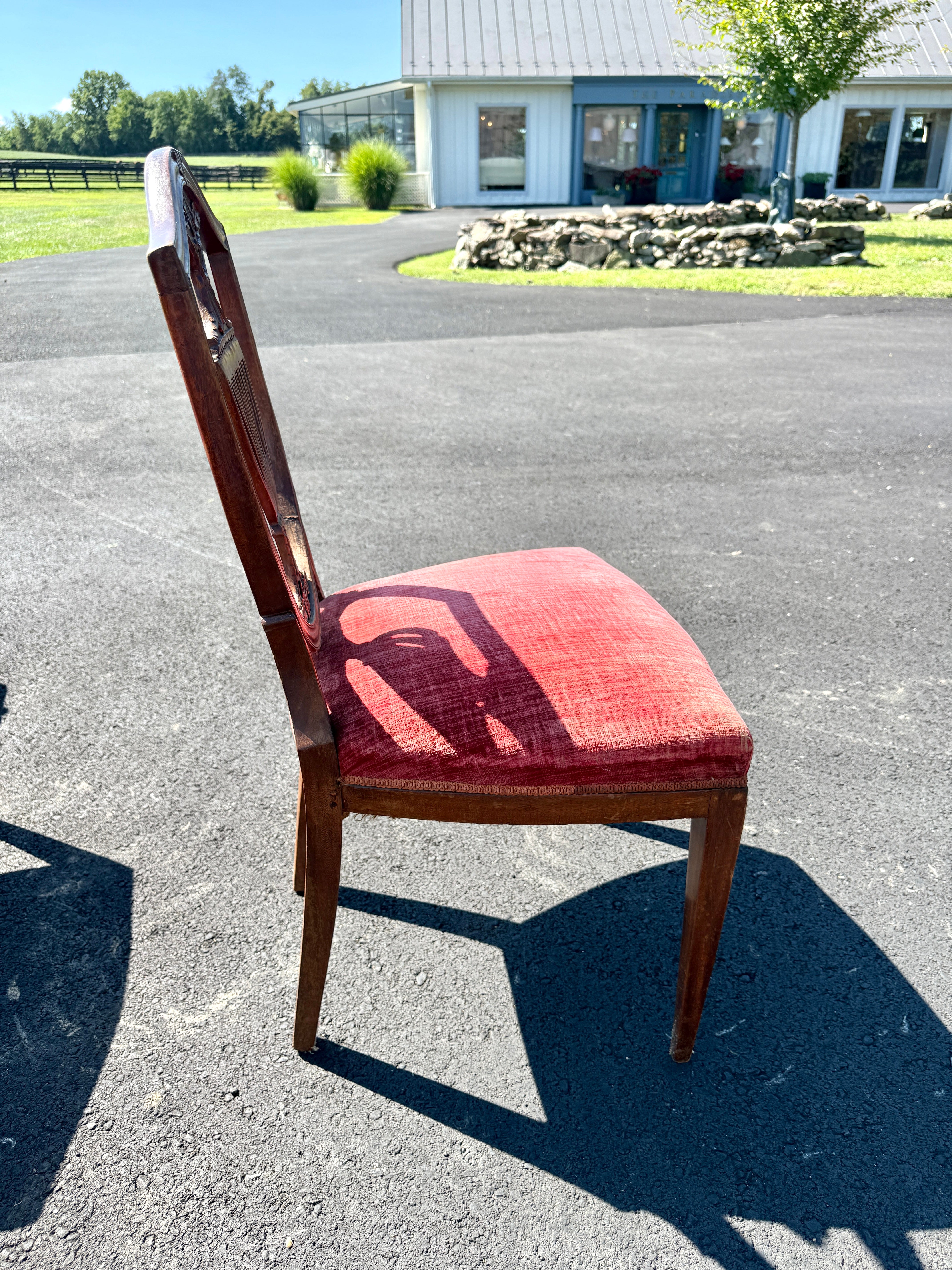 Antique English Dining Chairs Hepplewhite Style