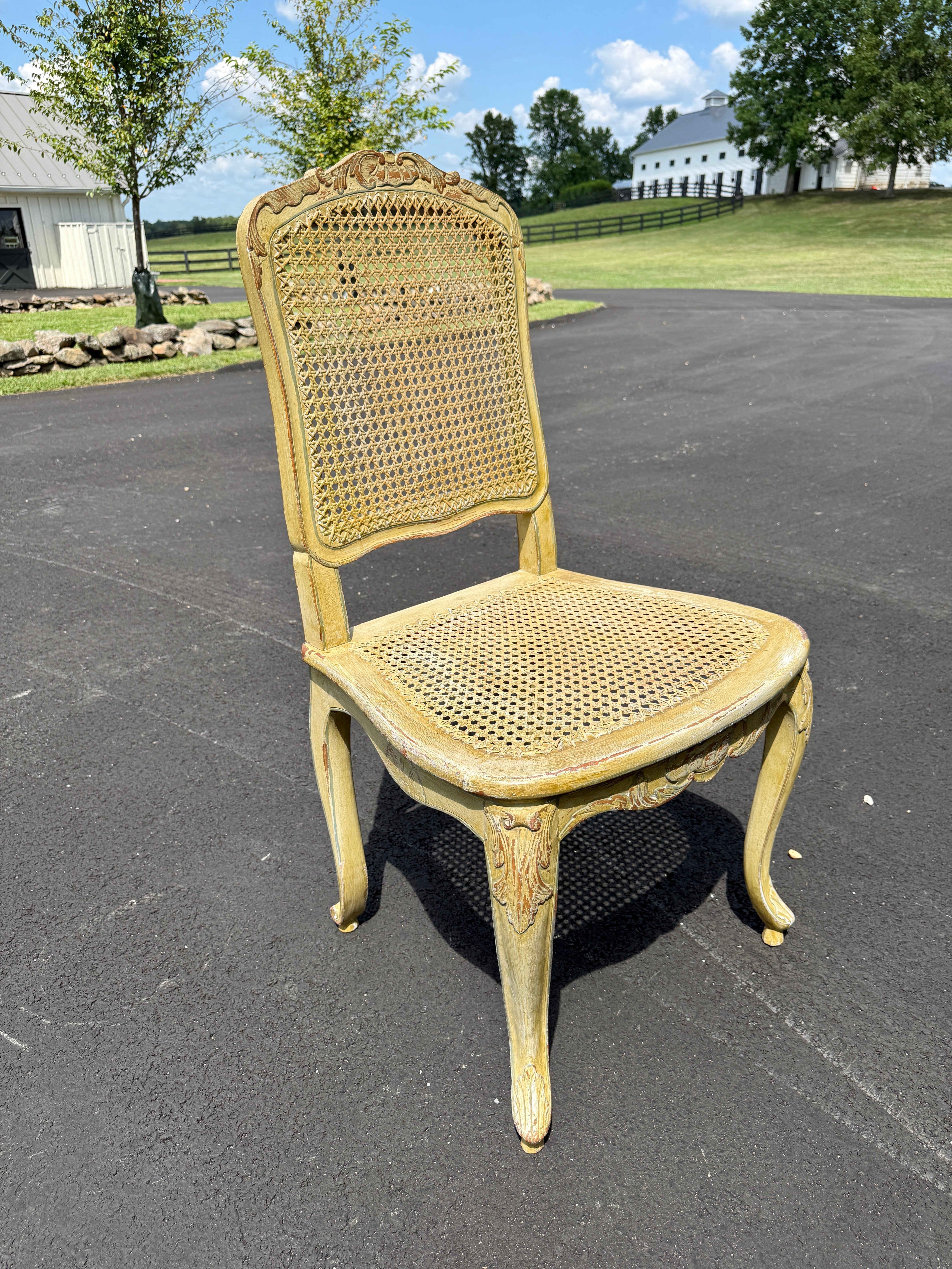 Antique French Dining Chairs Louis XV Set of 12