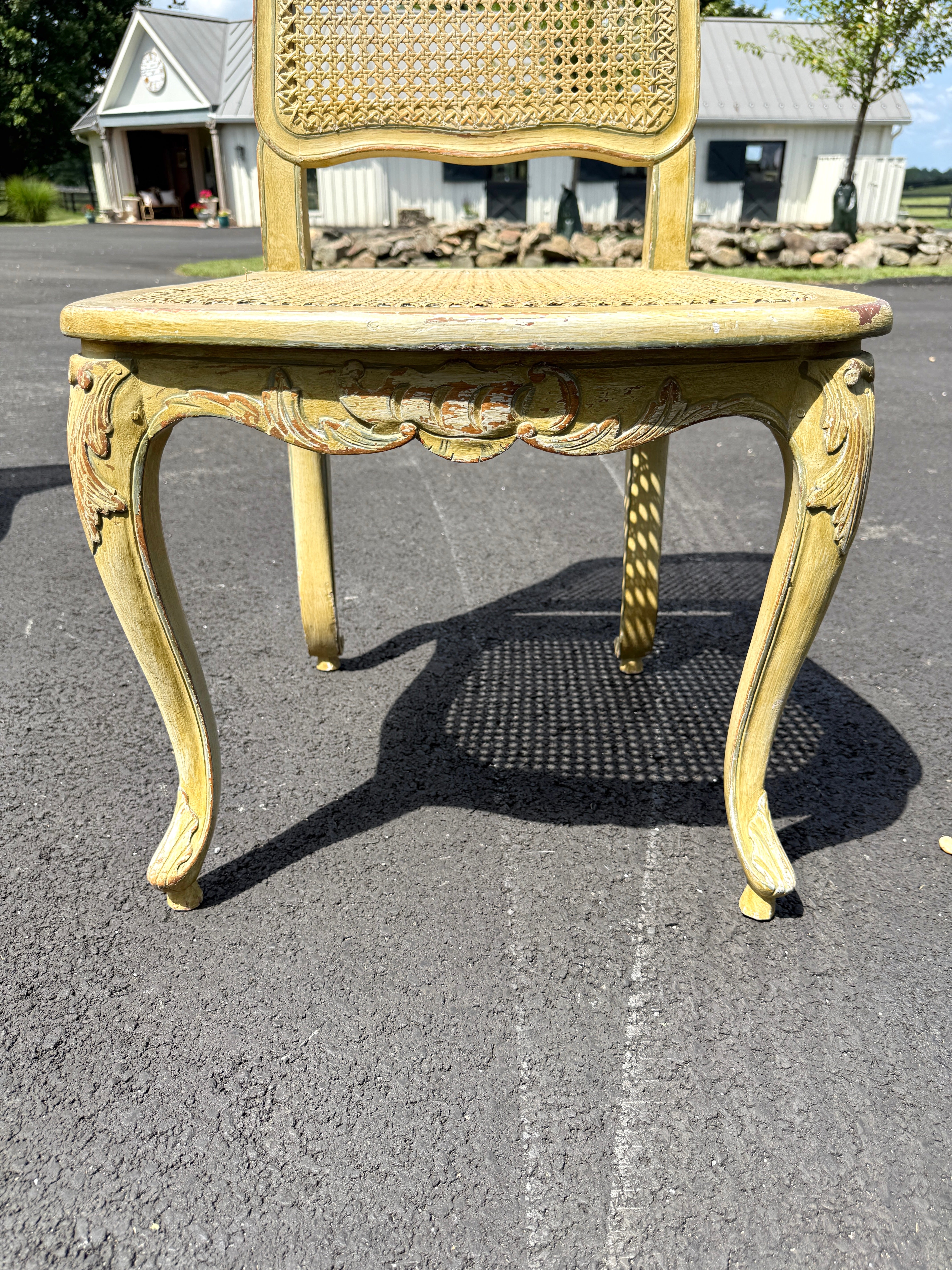 Antique French Dining Chairs Louis XV Set of 12