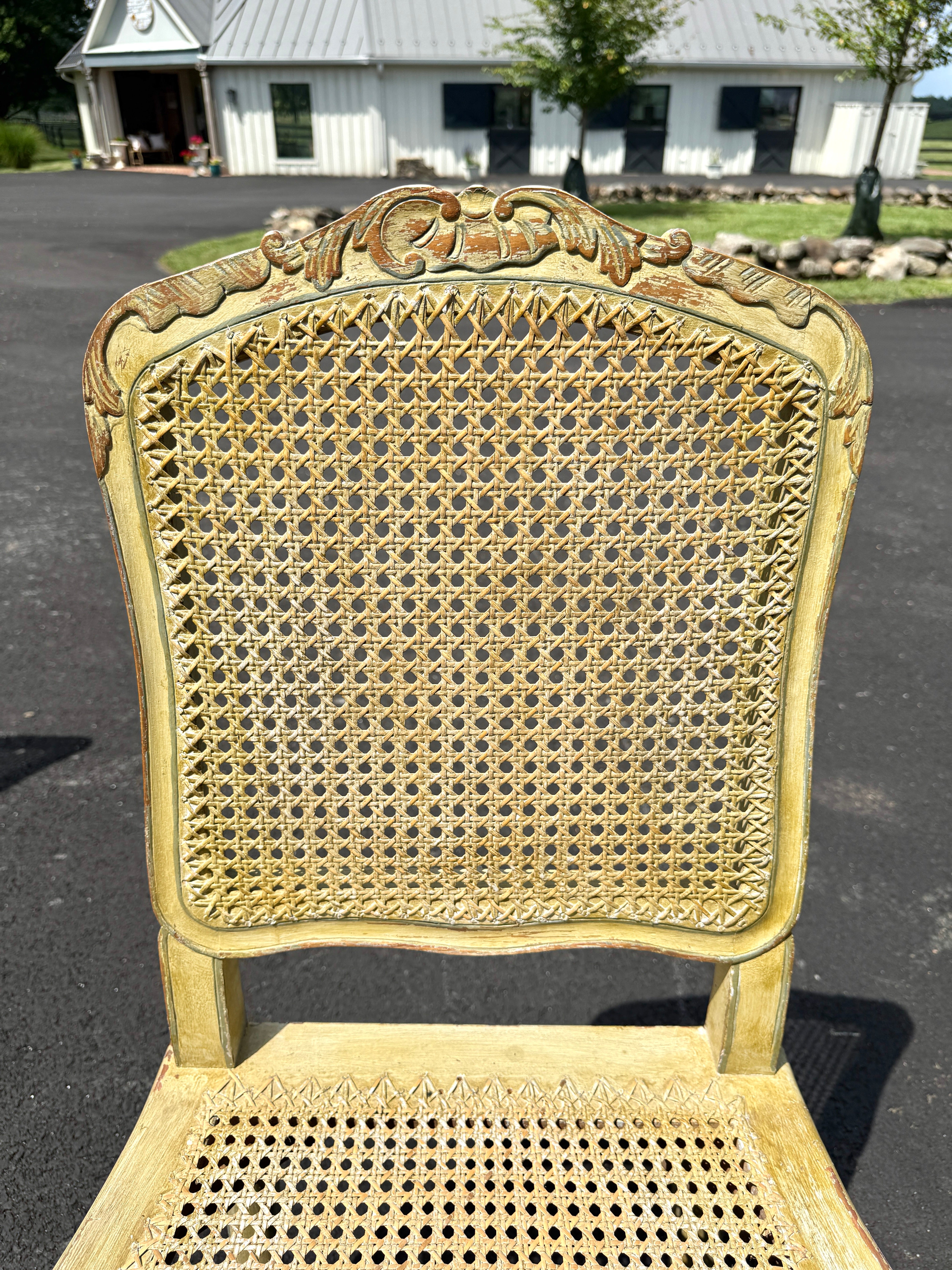 Antique French Dining Chairs Louis XV Set of 12