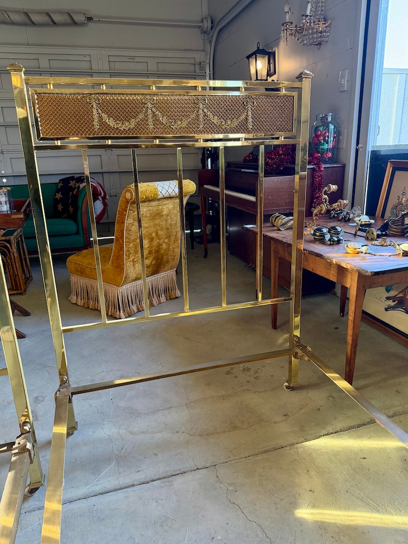 Antique Pair of Louis XVI Bronze Twin Beds