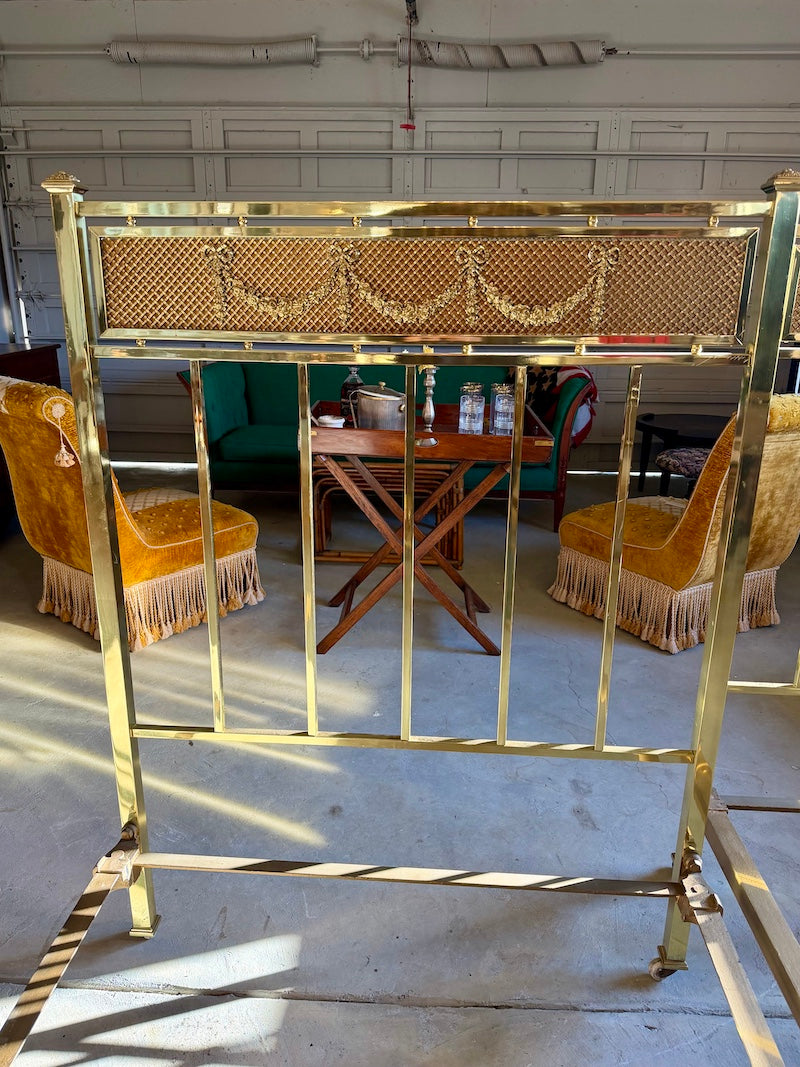 Antique Pair of Louis XVI Bronze Twin Beds