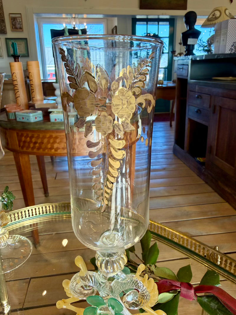 Hand Blown Murano Crystal Goblet