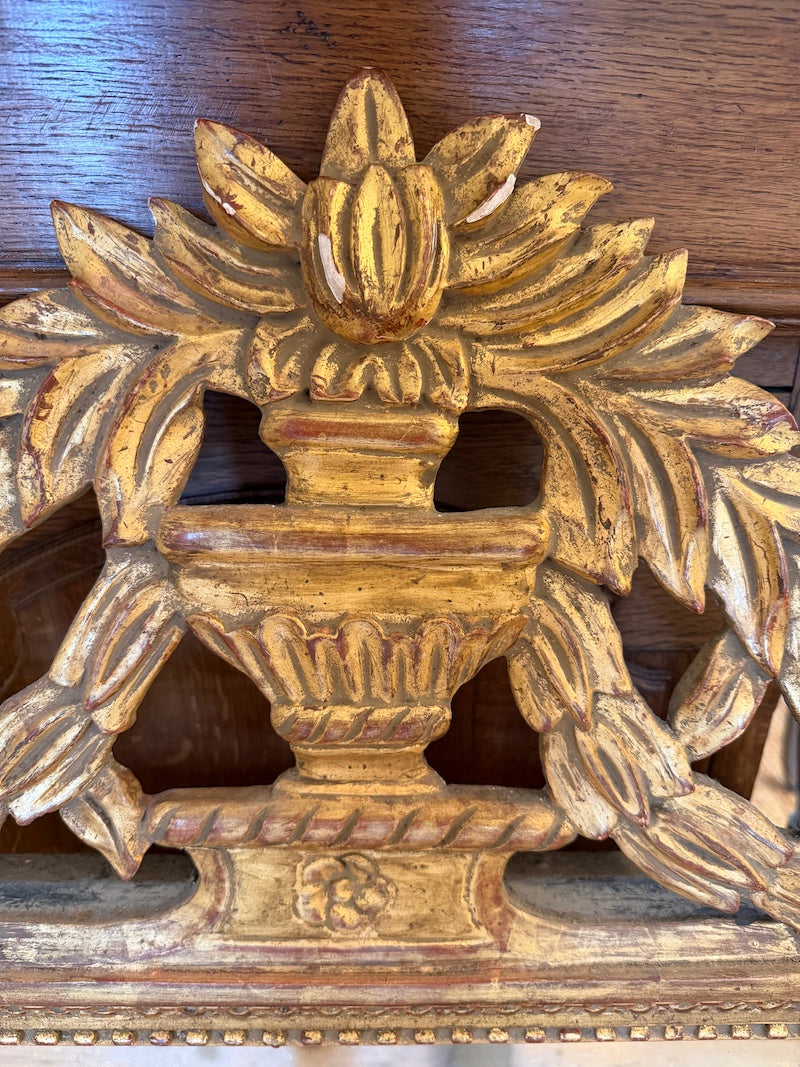 Antique French Louis XVI gilded mirror