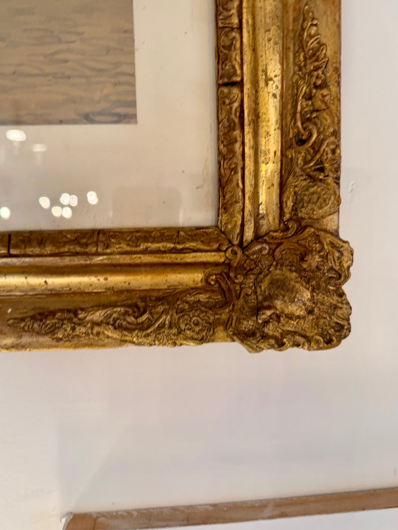 Antique Italian Watercolor, Naples