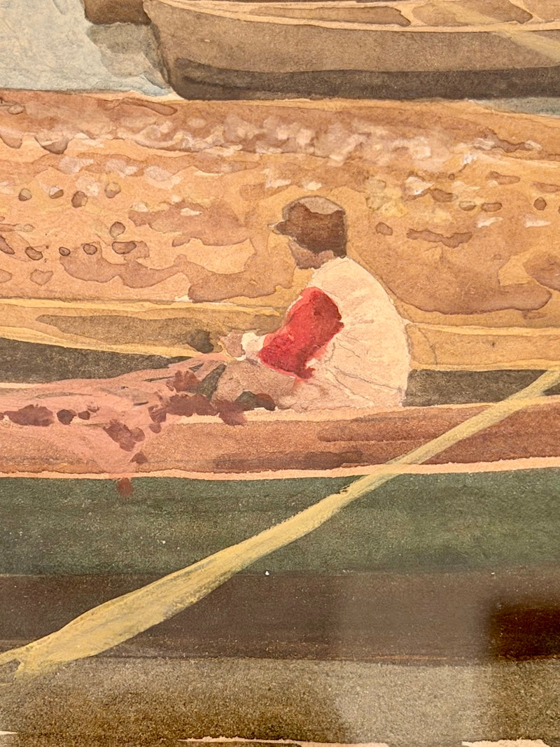 Antique Italian Watercolor, Naples