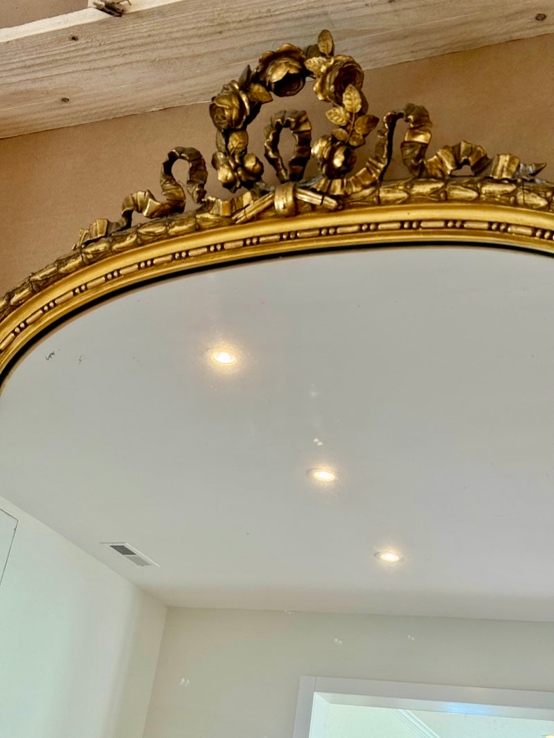 Antique French Mirror, 19th C., Louis XVI Style