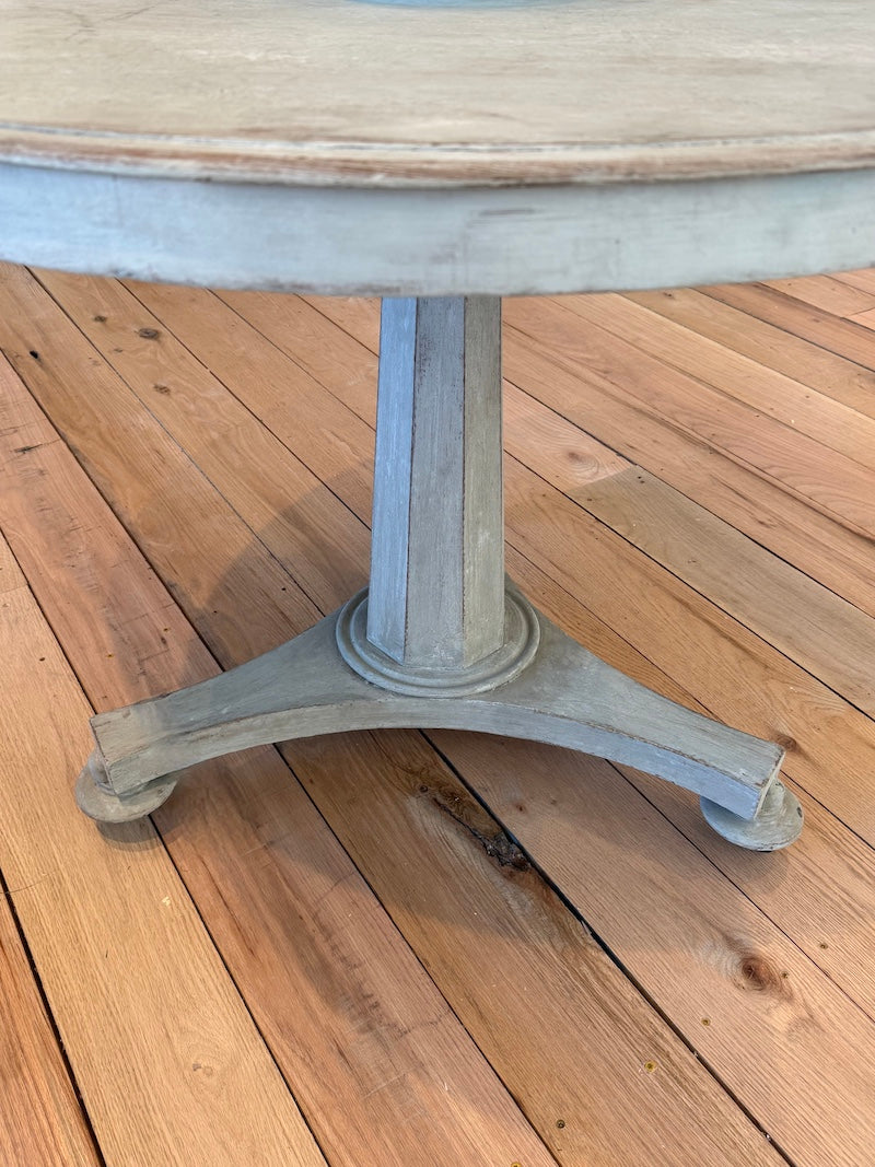 Antique French Round Tilt-Top Table, Beautiful Patina, 19th C.
