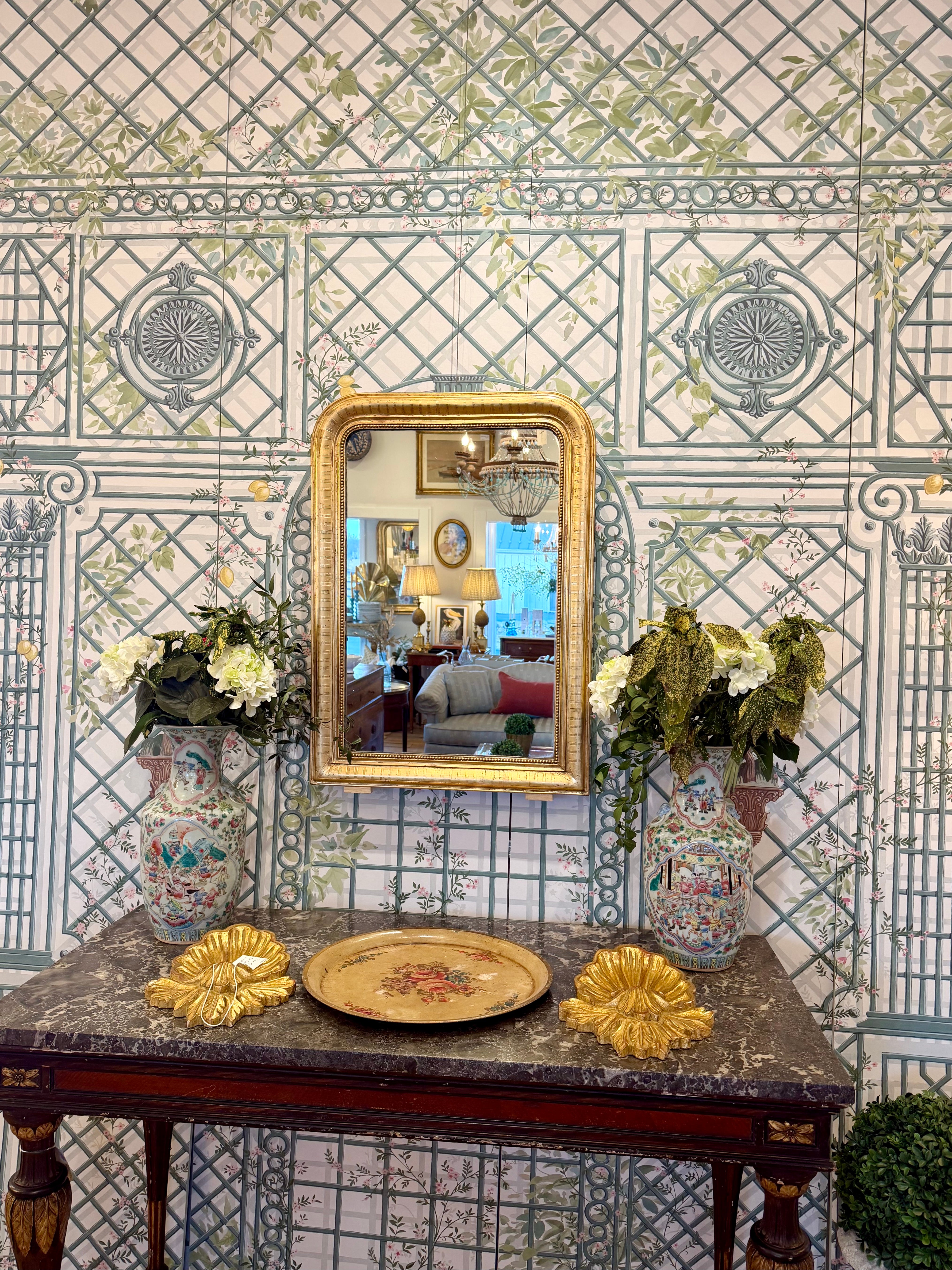 Antique French Louis Philippe Gilt Mirror