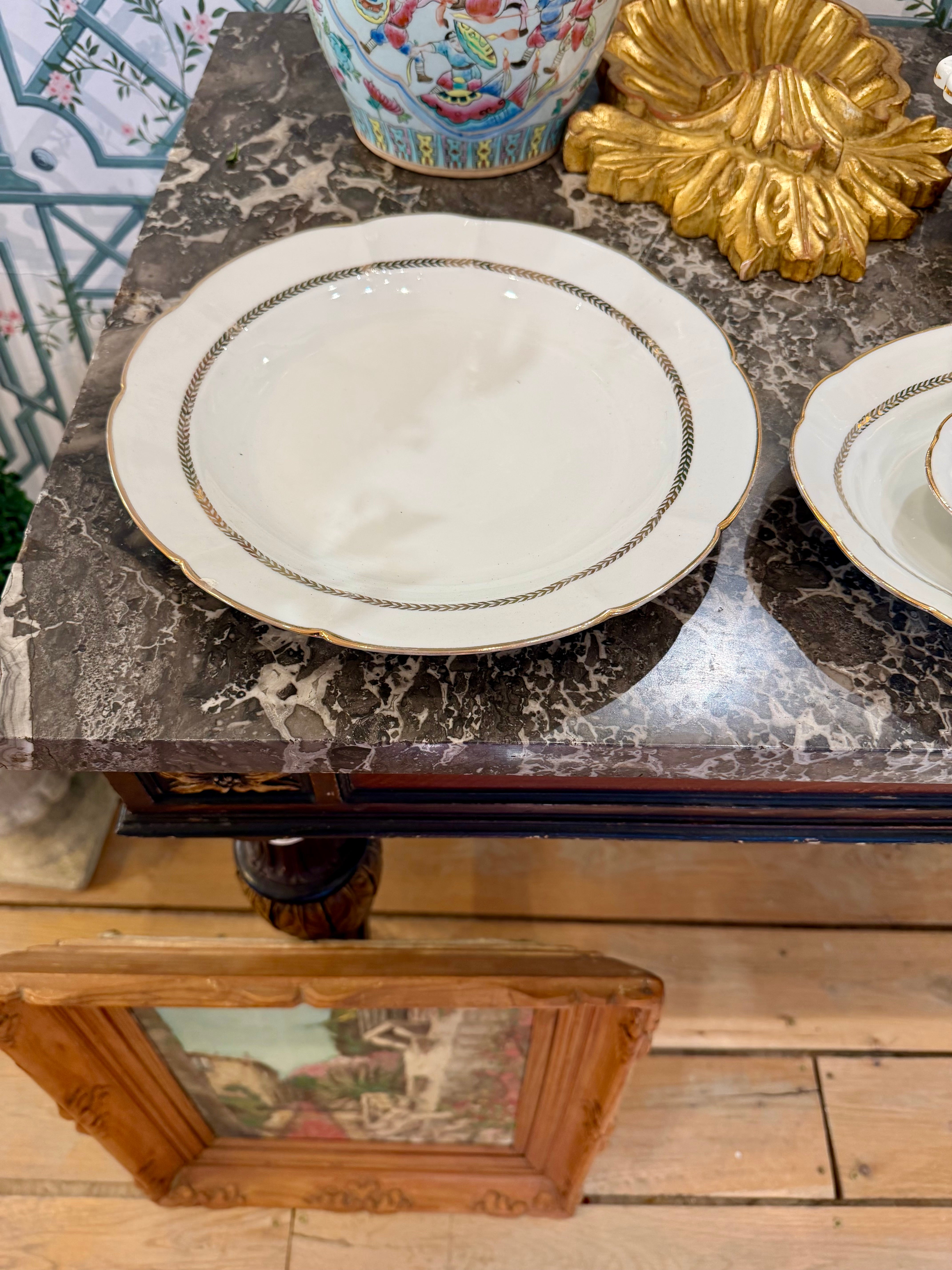 French Limoges China Set of 42 Pieces