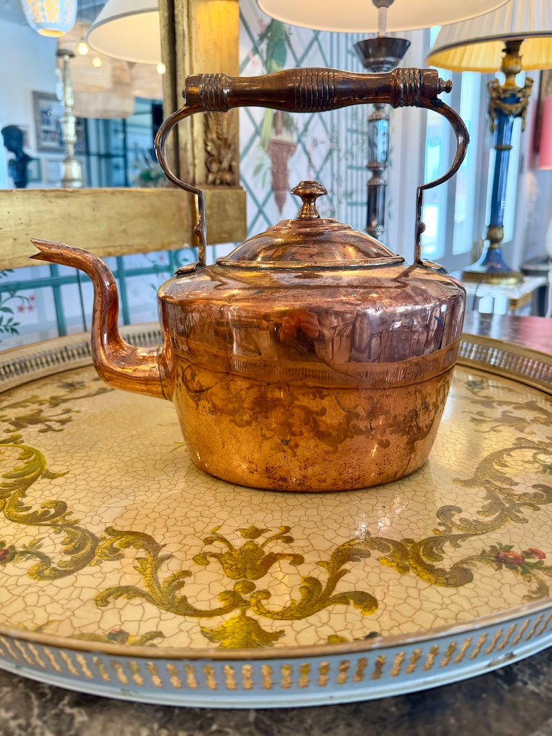 English Victorian Copper Kettle