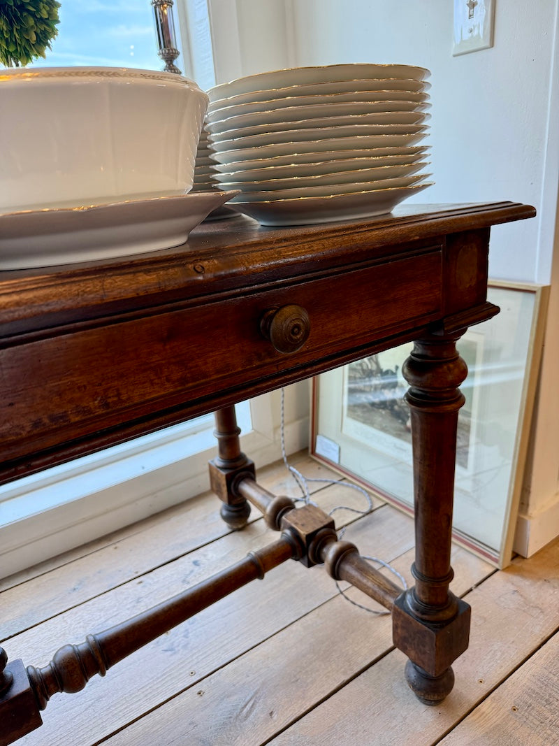 Antique Walnut Table/Desk 19th C.