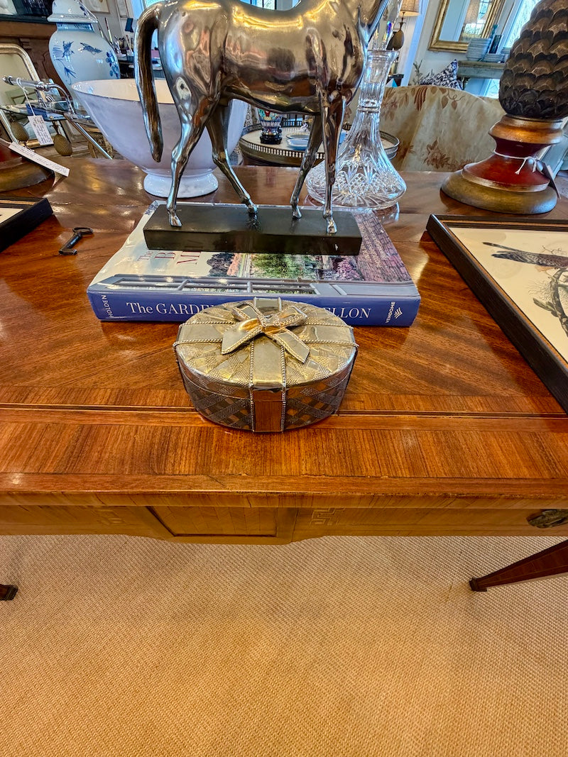 Charming Antique Silver plated Box