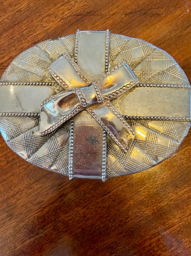 Charming Antique Silver plated Box