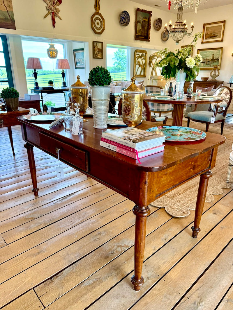 Antique Italian Table 19th C., Walnut