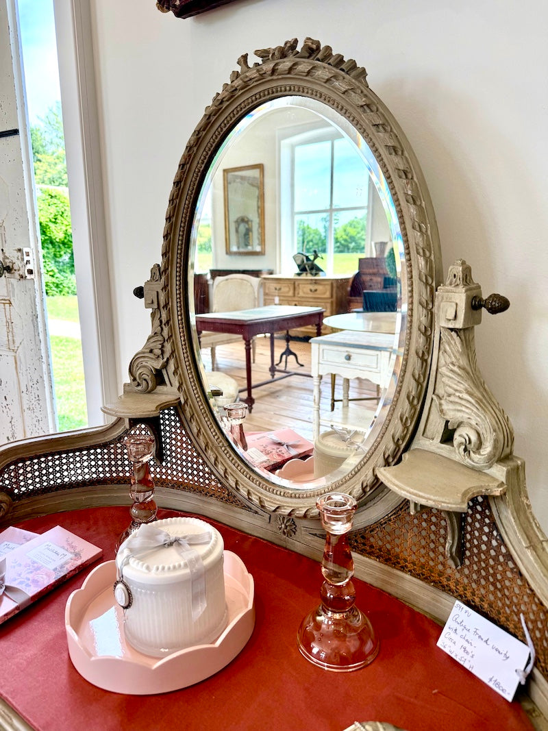 Antique French Vanity and Chair, Circa 1900s