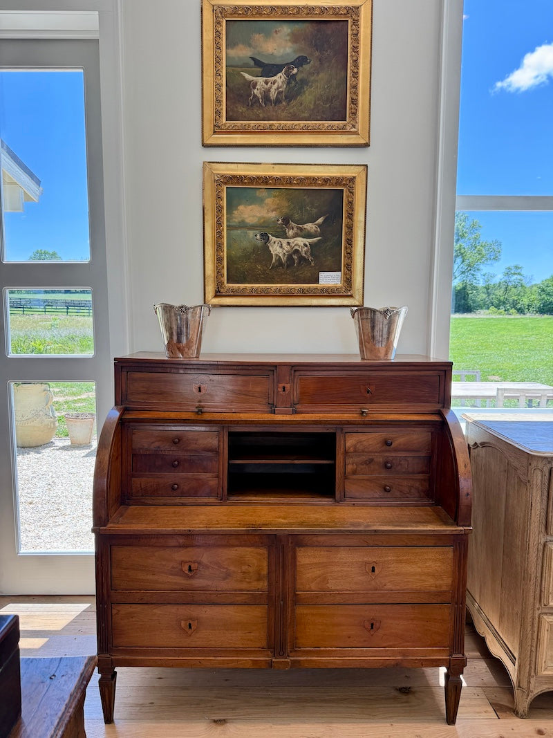 Antique French Louis XVI Roll Top Desk