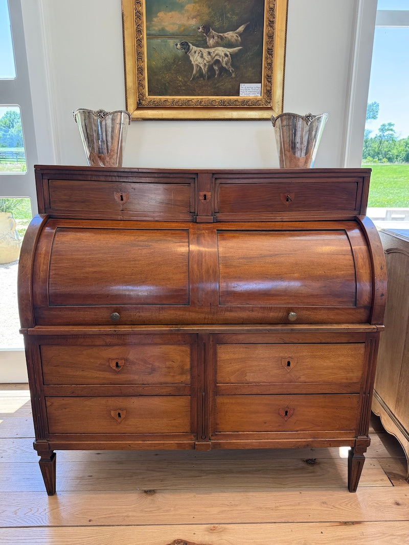 Antique French Louis XVI Roll Top Desk