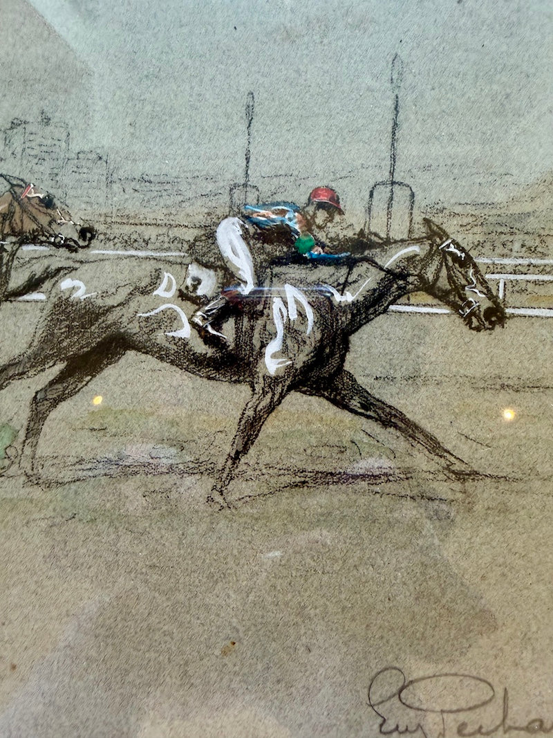 Signed Pastel, Steeplechase