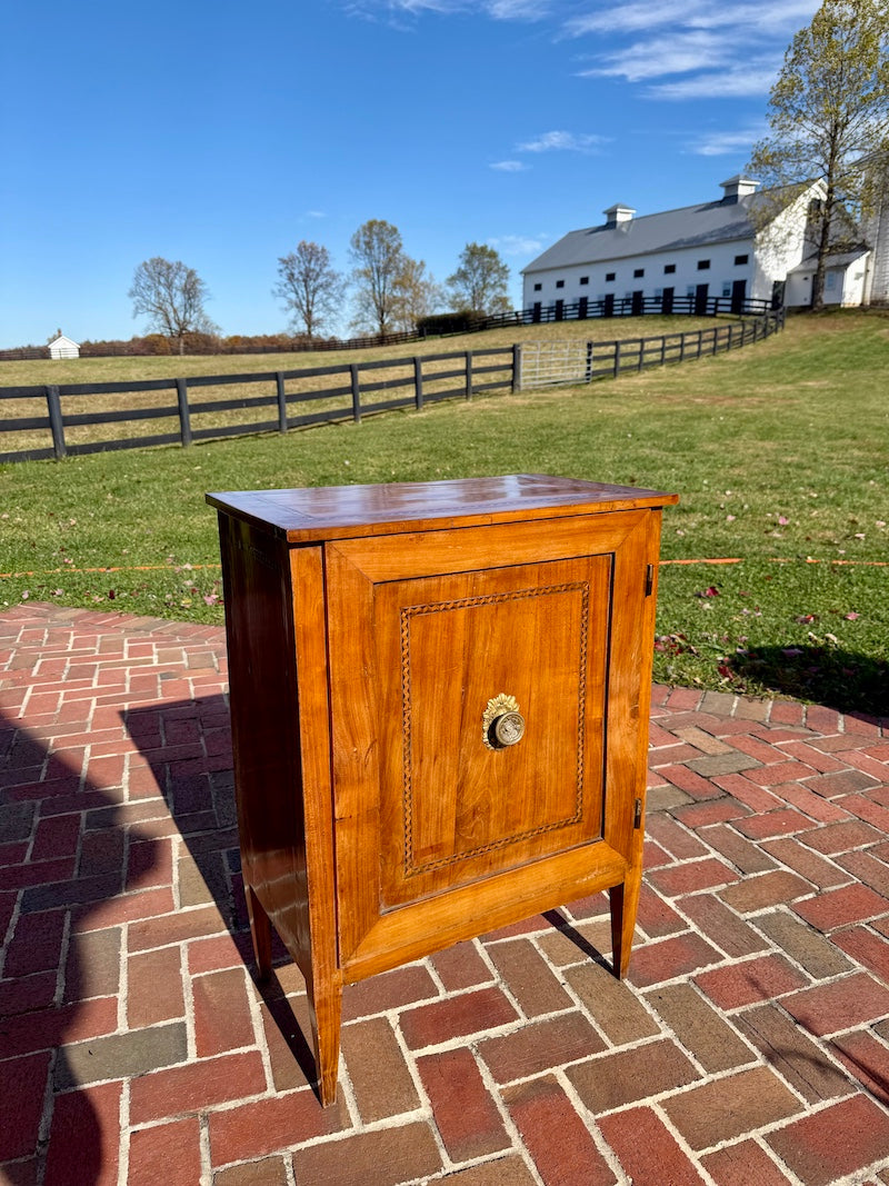 Antique Italian Side Table with Marquetry, From Siena