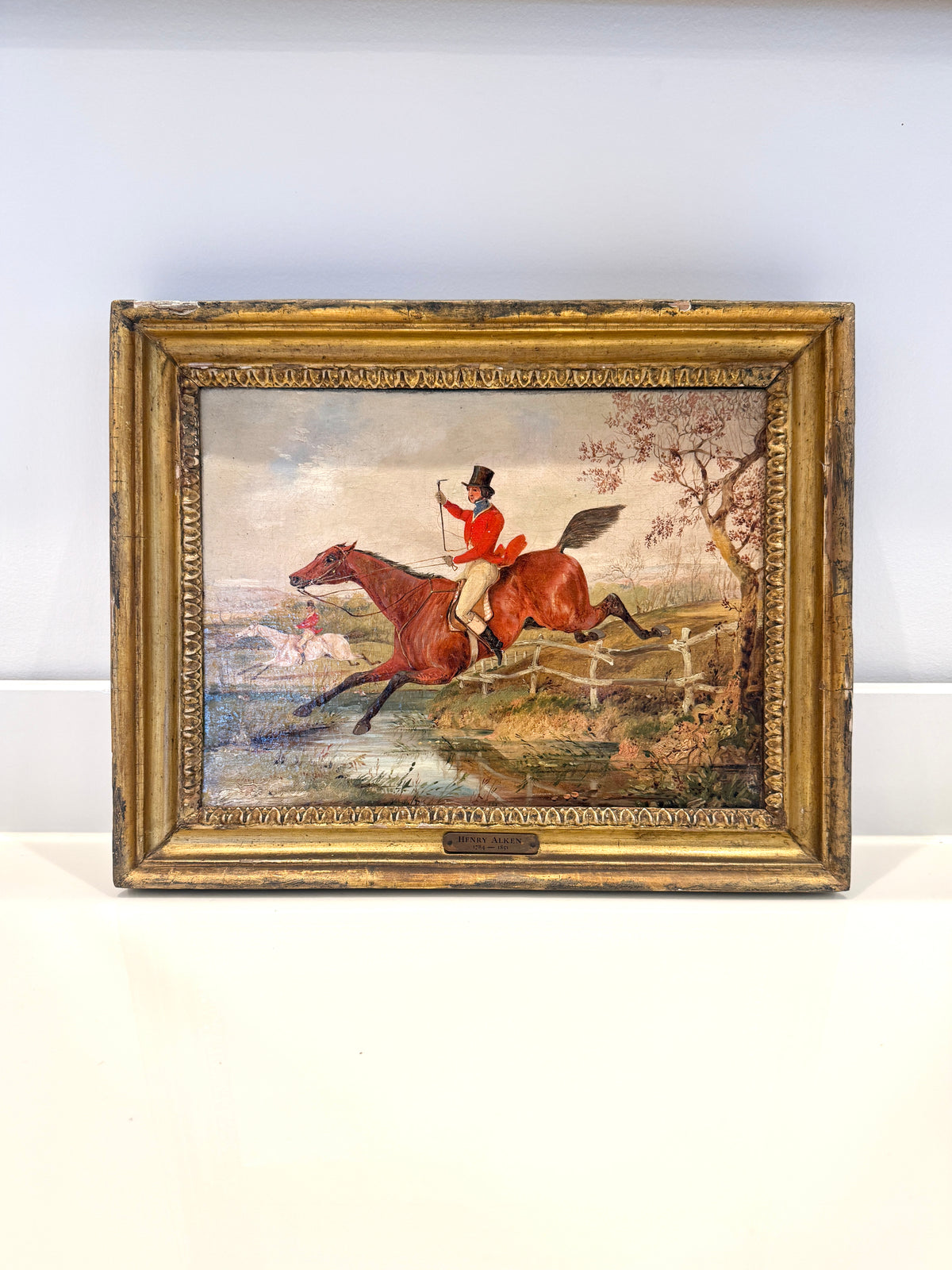 Pair of Antique Original Oil Paintings by Henry Alken 1700s