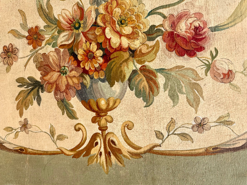 French Oil Panel Painting on Canvas