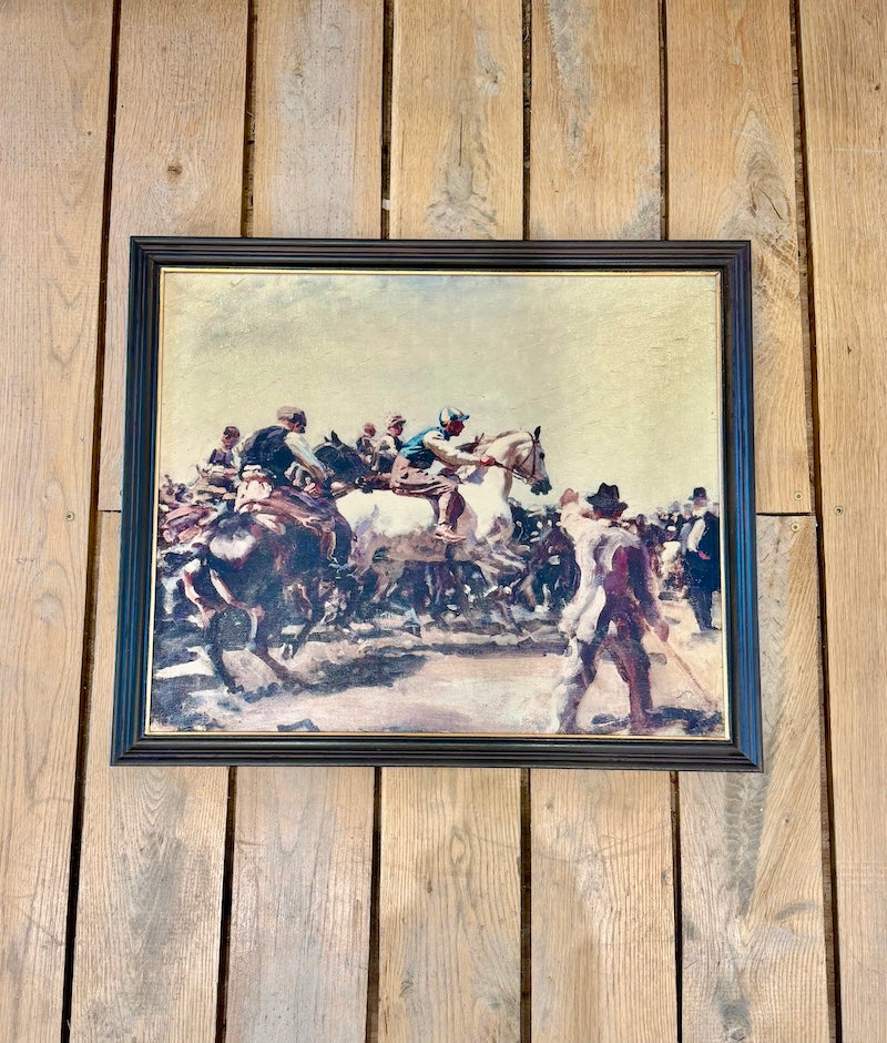 Oil Painting, Horse Race