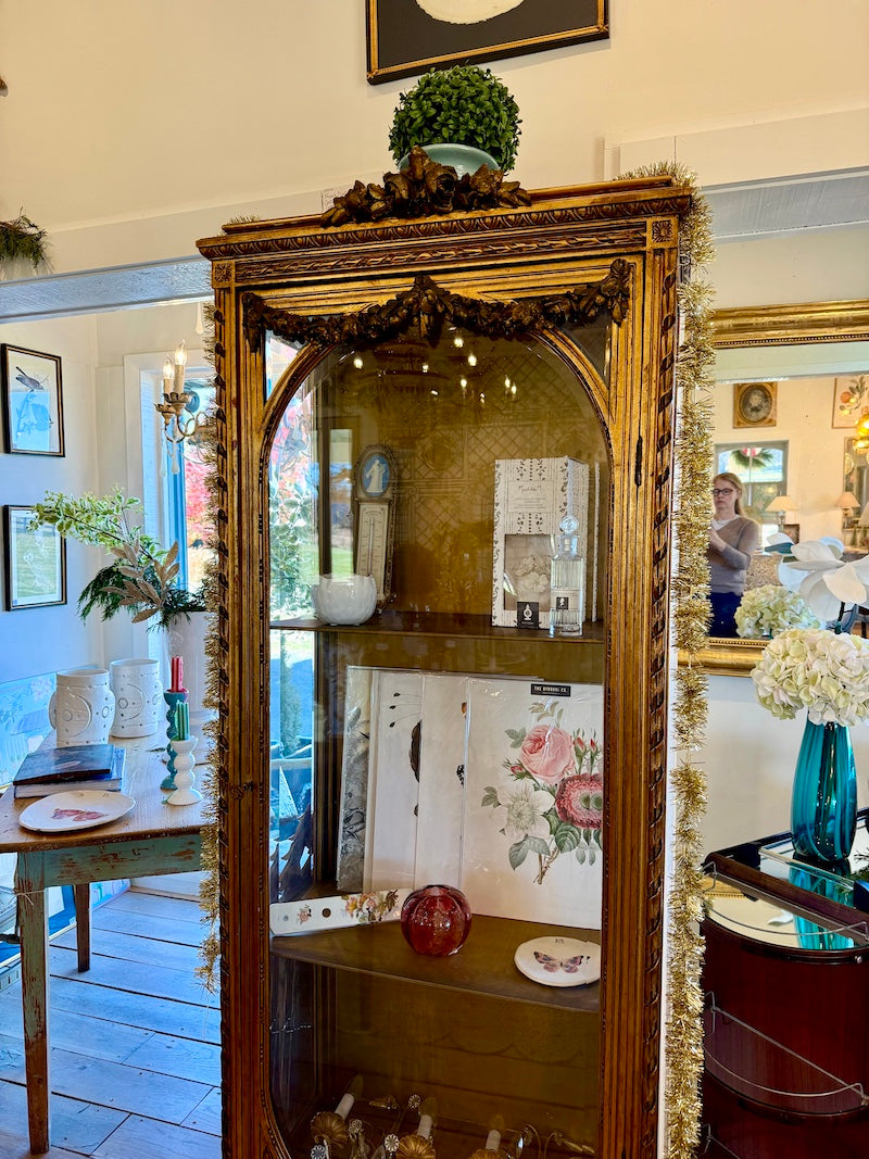 Antique Italian Louis XVI-Style Display Cabinet