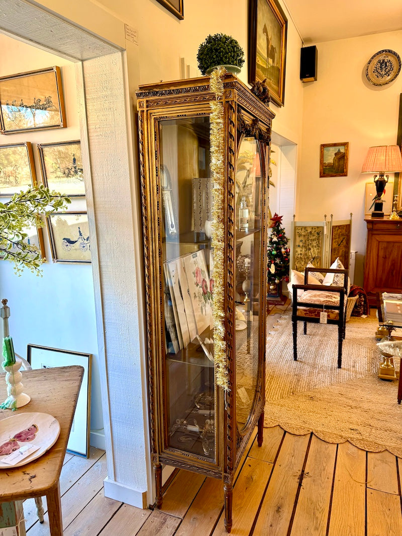 Antique Italian Louis XVI-Style Display Cabinet