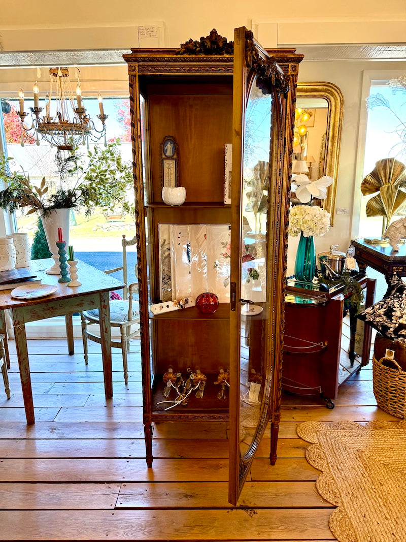 Antique Italian Louis XVI-Style Display Cabinet