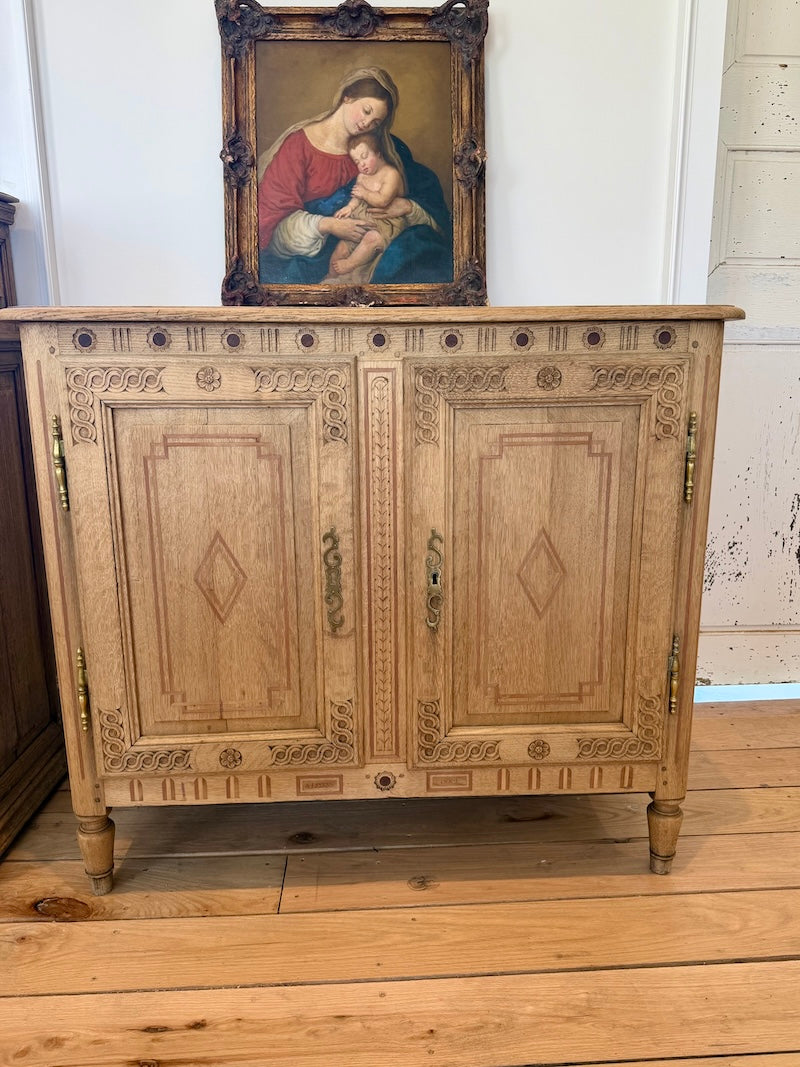 Antique Belgian de Liege Sideboard/Cabinet