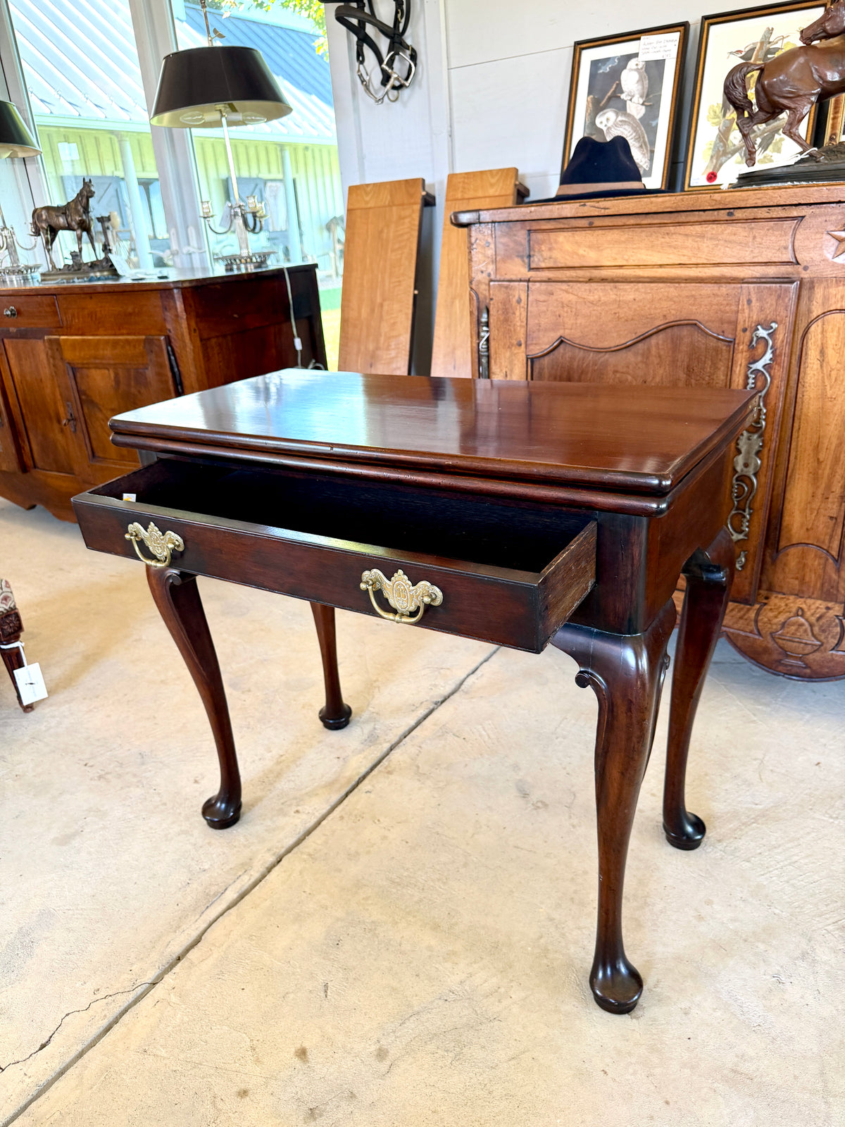 Antique George III Style Mahogany Side Table