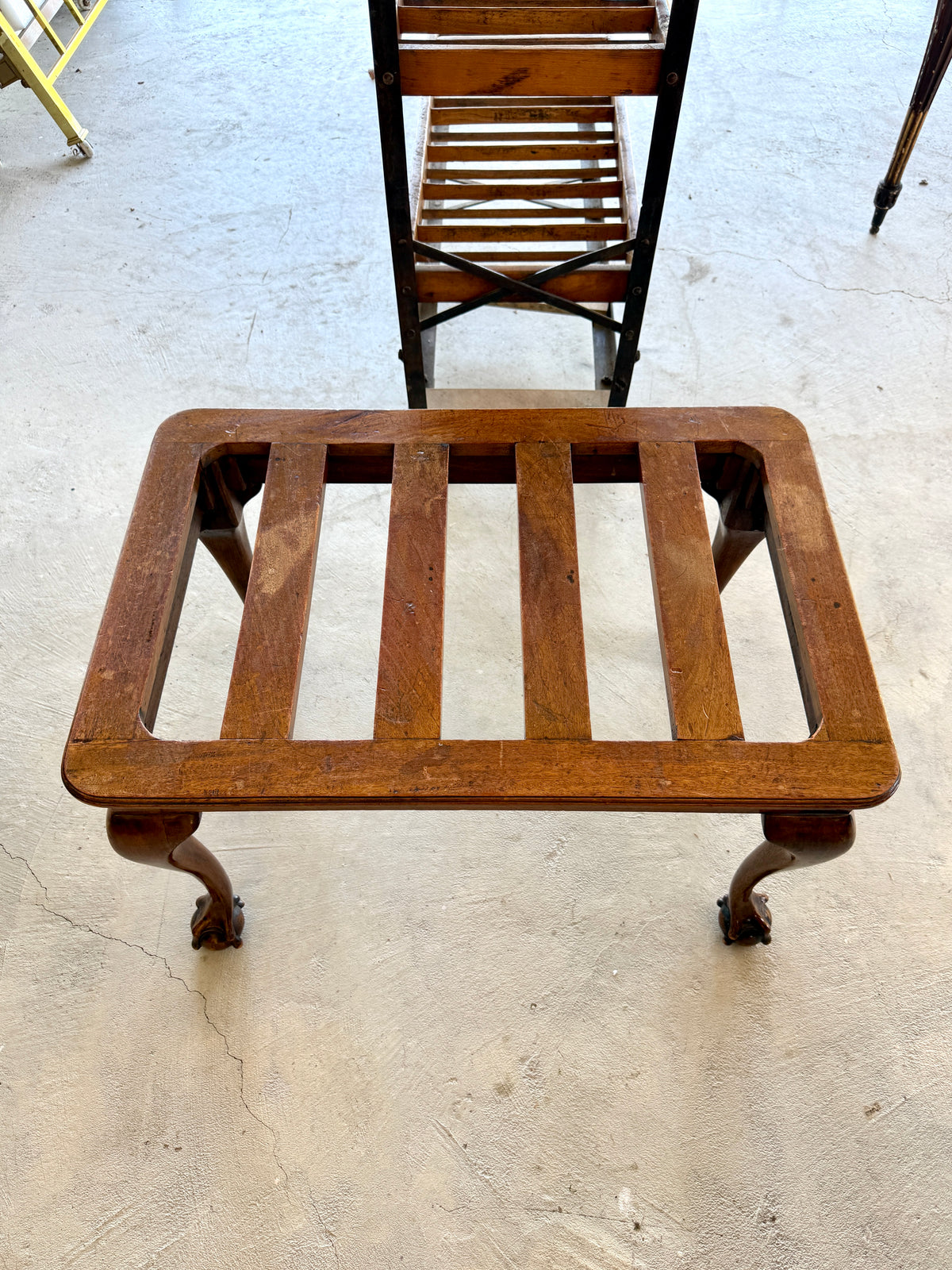 Antique George III Style Mahogany Luggage Rack