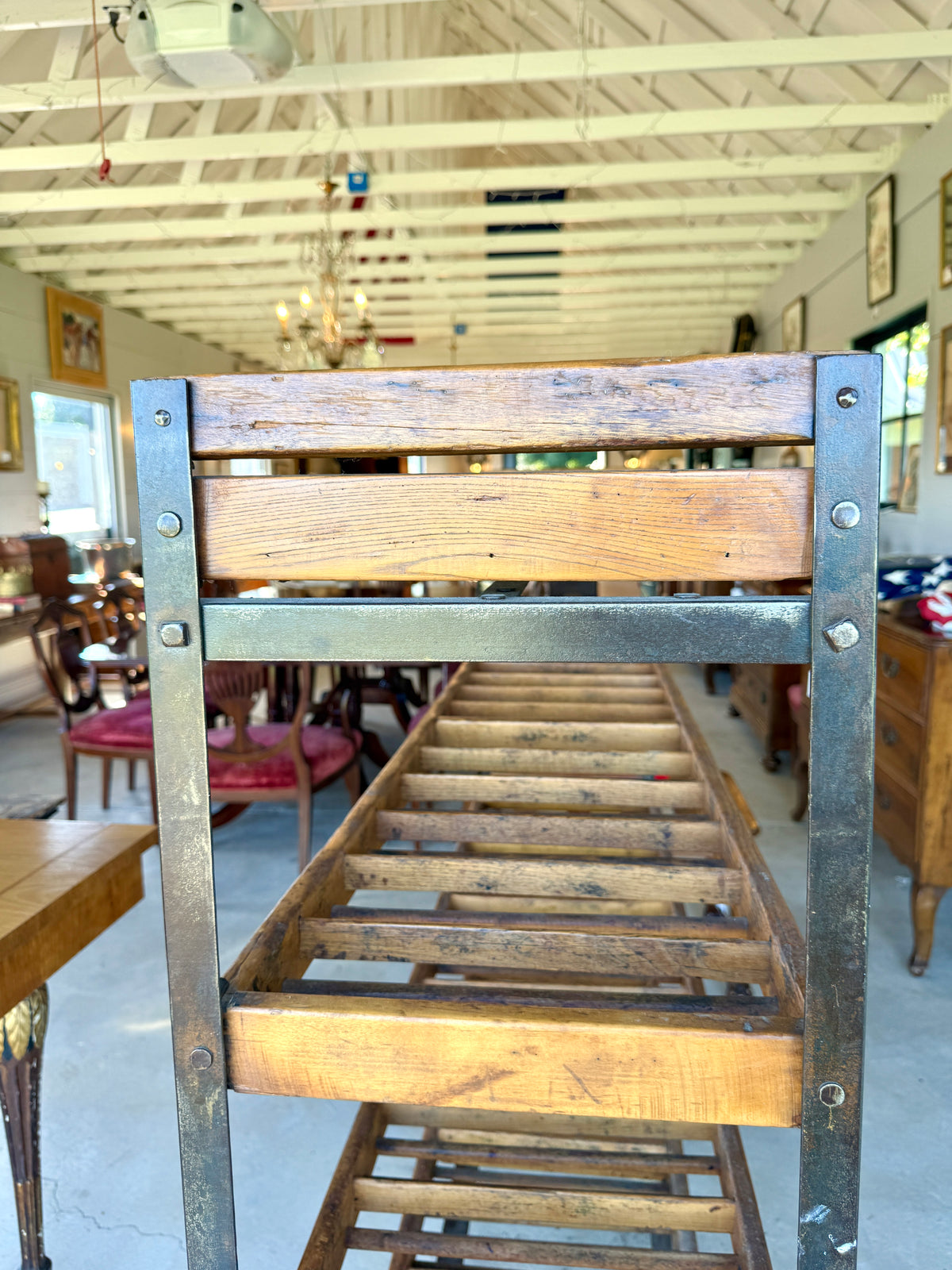 Antique Regency Style Walnut Canterbury