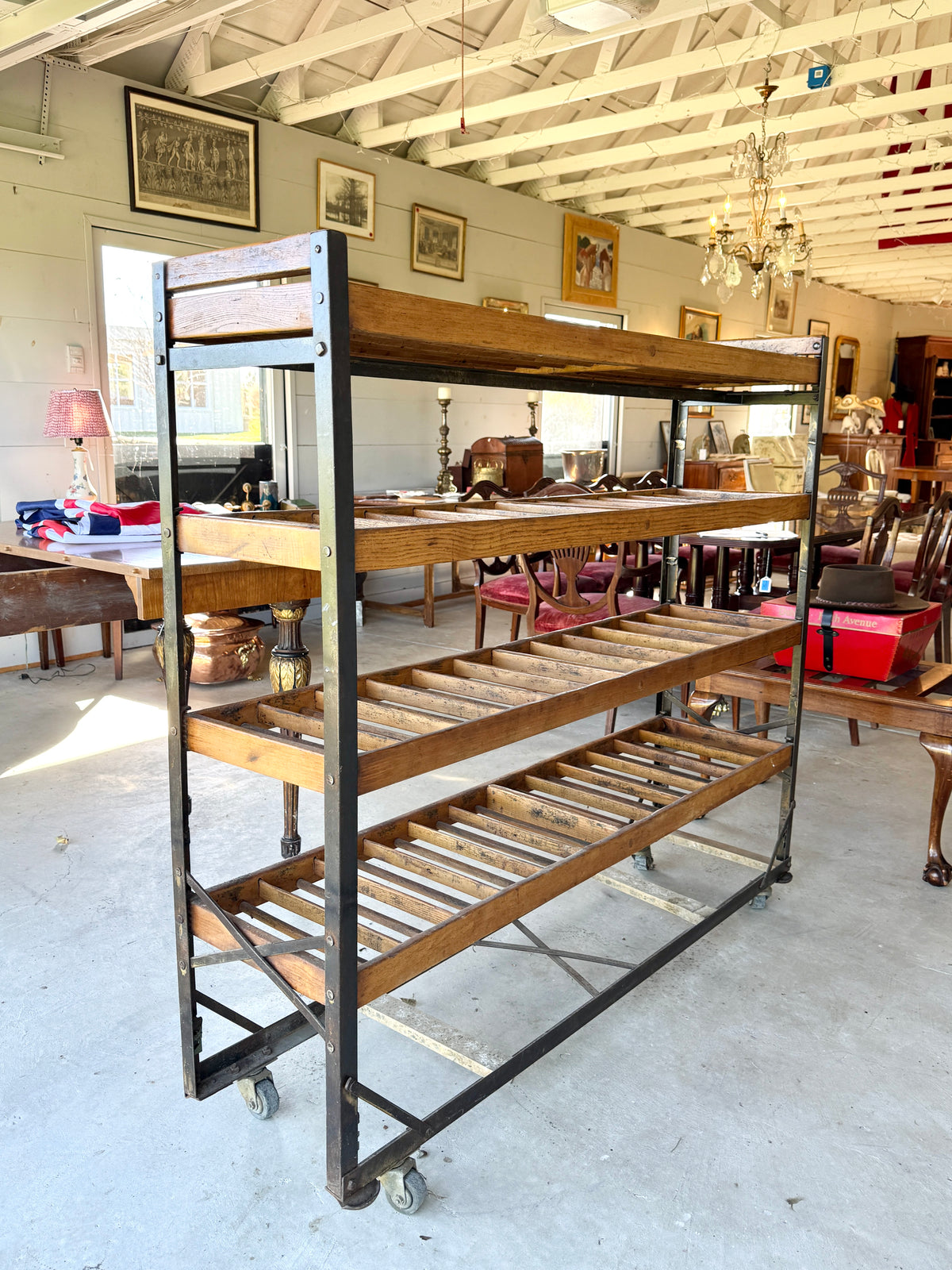 Antique Regency Style Walnut Canterbury