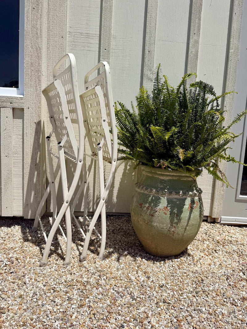 Outdoor Foldable Metallic Chairs from the South of France