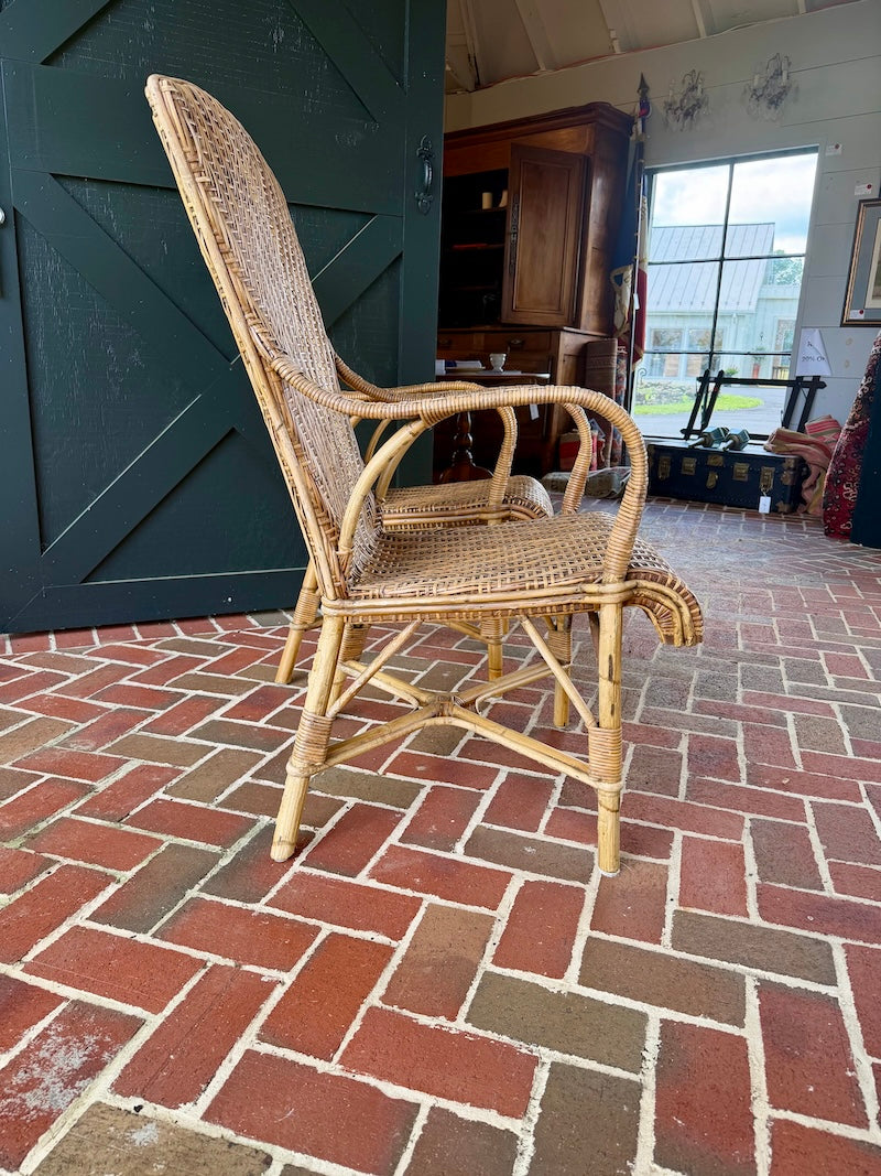 Pair or Rattan Chairs 1950s